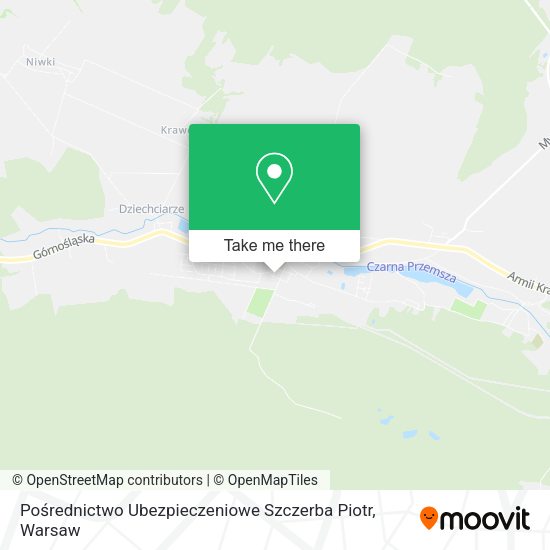 Pośrednictwo Ubezpieczeniowe Szczerba Piotr map