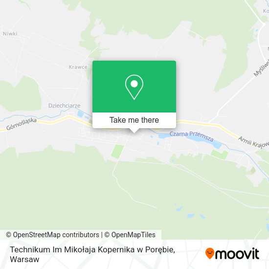 Technikum Im Mikołaja Kopernika w Porębie map