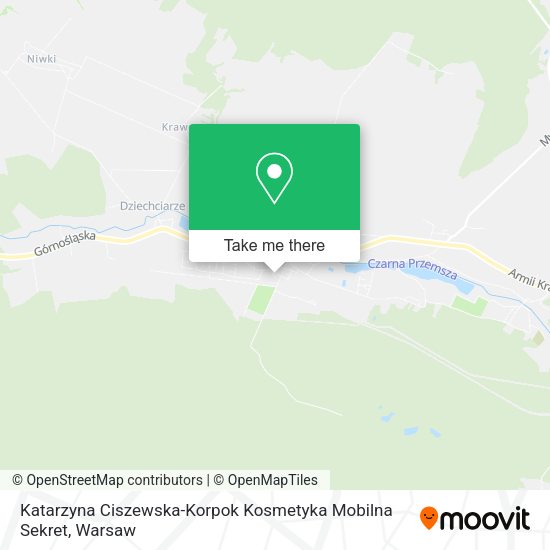 Katarzyna Ciszewska-Korpok Kosmetyka Mobilna Sekret map