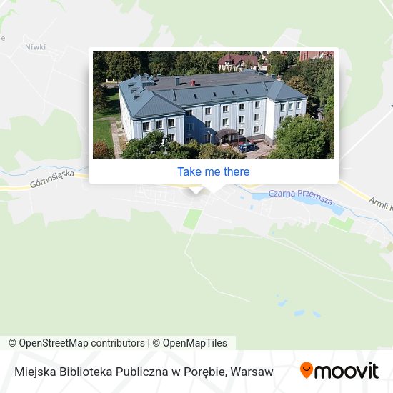 Карта Miejska Biblioteka Publiczna w Porębie