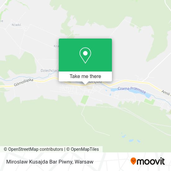 Miroslaw Kusajda Bar Piwny map