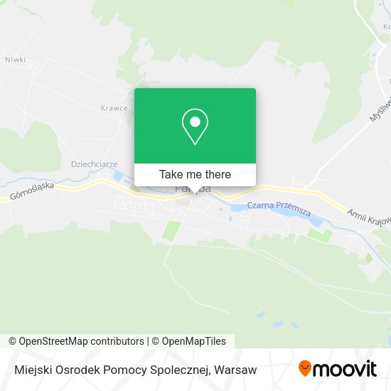 Miejski Osrodek Pomocy Spolecznej map