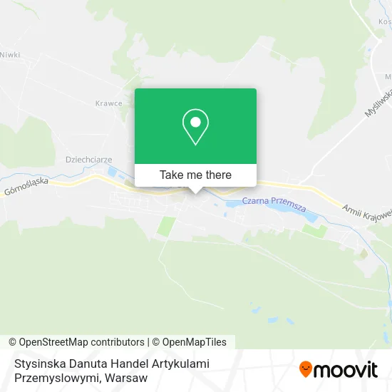 Карта Stysinska Danuta Handel Artykulami Przemyslowymi