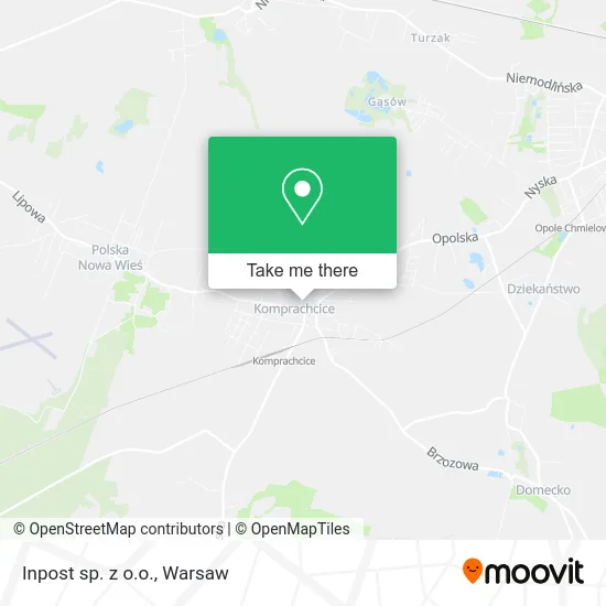 Inpost sp. z o.o. map