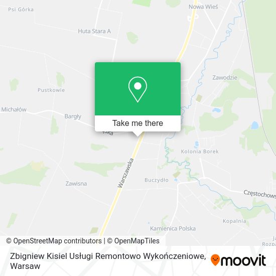 Zbigniew Kisiel Usługi Remontowo Wykończeniowe map