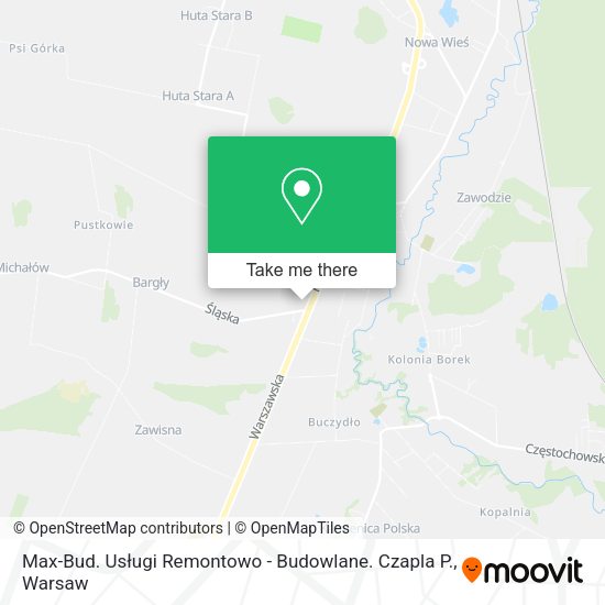 Max-Bud. Usługi Remontowo - Budowlane. Czapla P. map