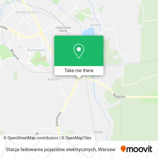 Stacja ładowania pojazdów elektrycznych map