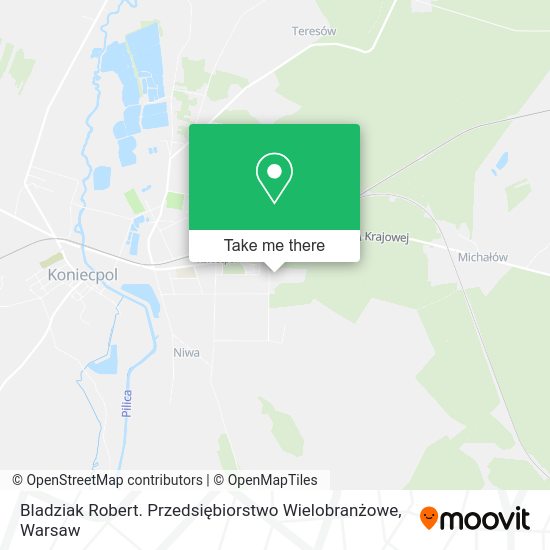 Bladziak Robert. Przedsiębiorstwo Wielobranżowe map