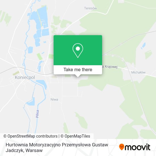 Hurtownia Motoryzacyjno Przemysłowa Gustaw Jadczyk map