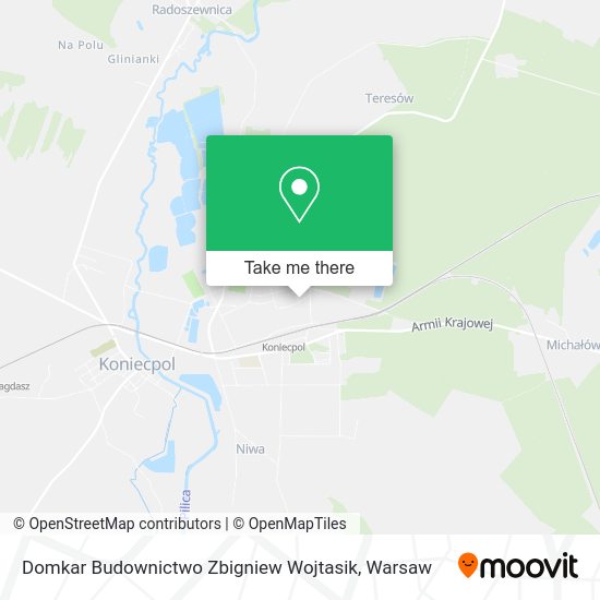 Domkar Budownictwo Zbigniew Wojtasik map