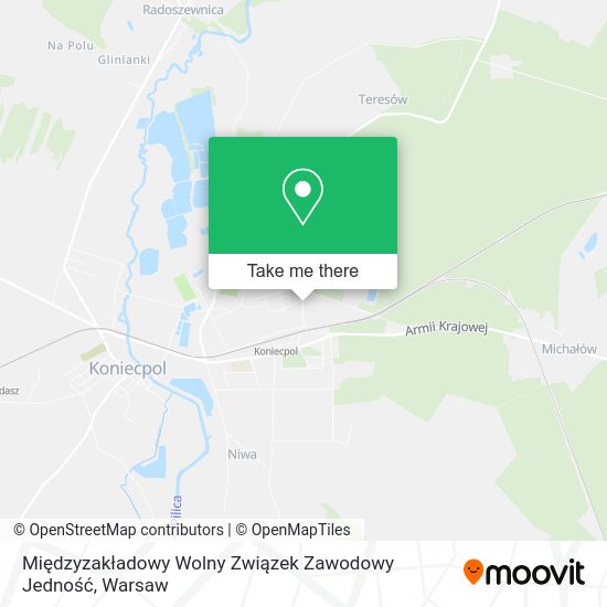 Międzyzakładowy Wolny Związek Zawodowy Jedność map