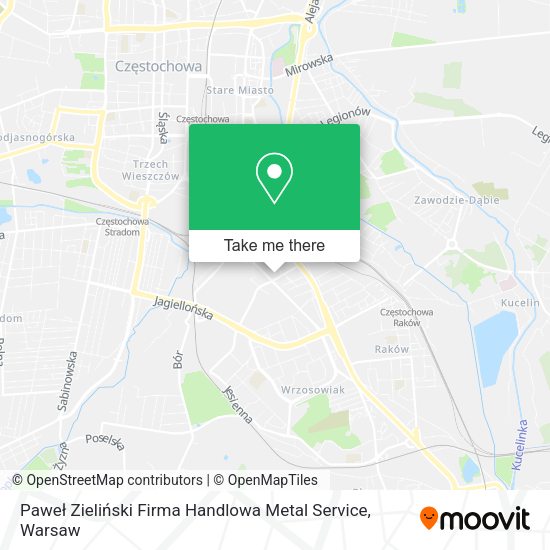 Paweł Zieliński Firma Handlowa Metal Service map