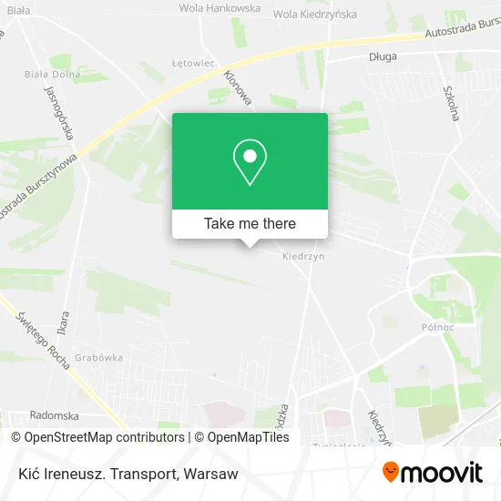 Карта Kić Ireneusz. Transport