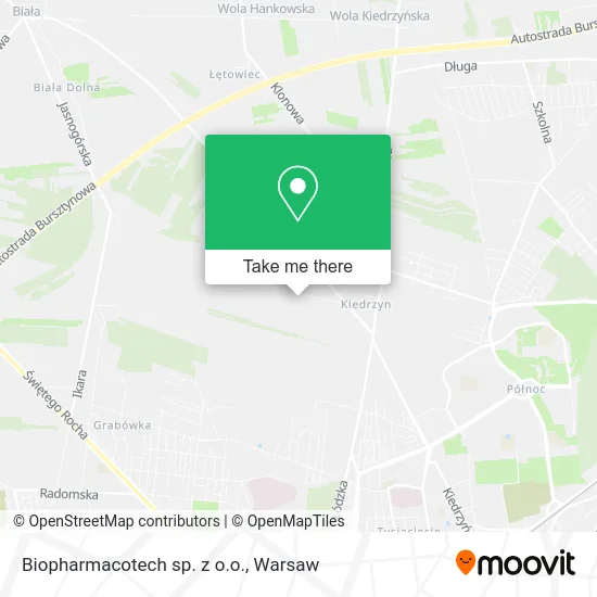Карта Biopharmacotech sp. z o.o.