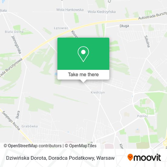 Dziwińska Dorota, Doradca Podatkowy map