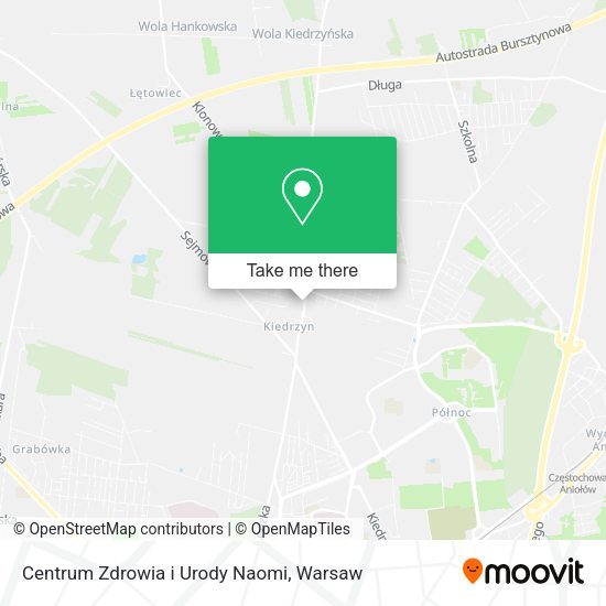 Centrum Zdrowia i Urody Naomi map