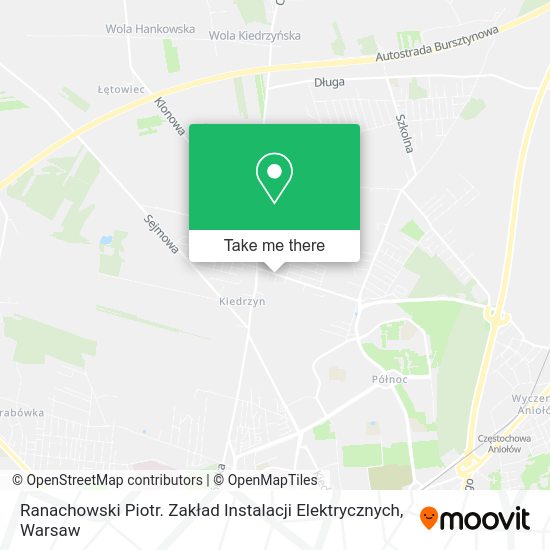 Ranachowski Piotr. Zakład Instalacji Elektrycznych map