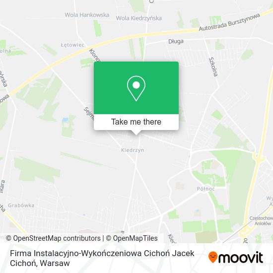 Firma Instalacyjno-Wykończeniowa Cichoń Jacek Cichoń map