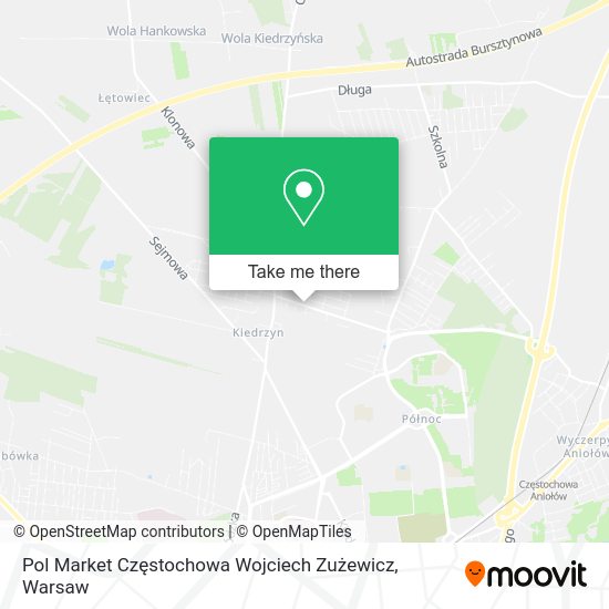 Pol Market Częstochowa Wojciech Zużewicz map