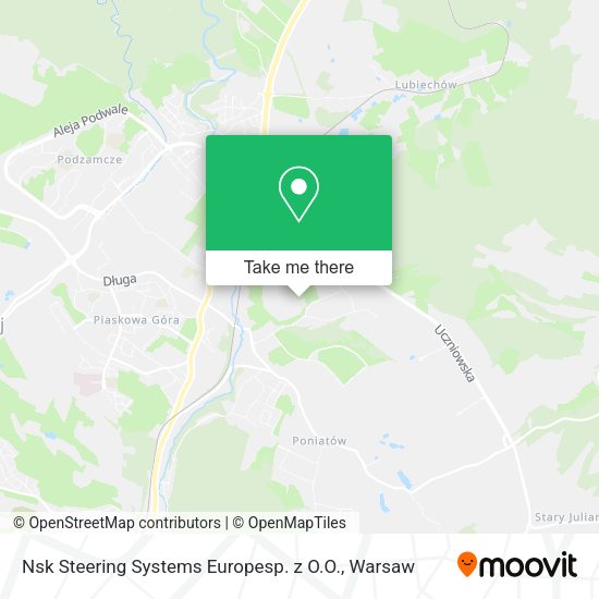 Nsk Steering Systems Europesp. z O.O. map