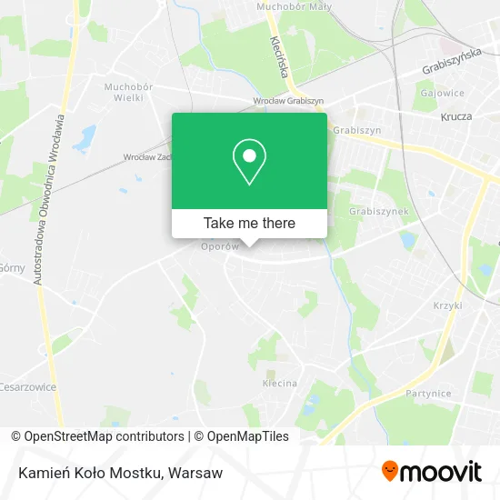 Карта Kamień Koło Mostku