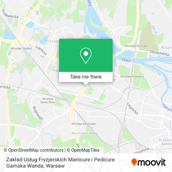 Zakład Usług Fryzjerskich Manicure i Pedicure Gamska Wanda map