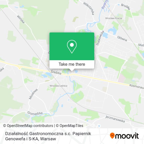 Działalność Gastronomoczna s.c. Papiernik Genowefa i S-KA map