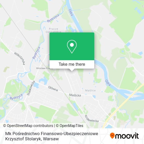 Mk Pośrednictwo Finansowo-Ubezpieczeniowe Krzysztof Stolaryk map