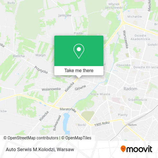 Карта Auto Serwis M.Kolodzi