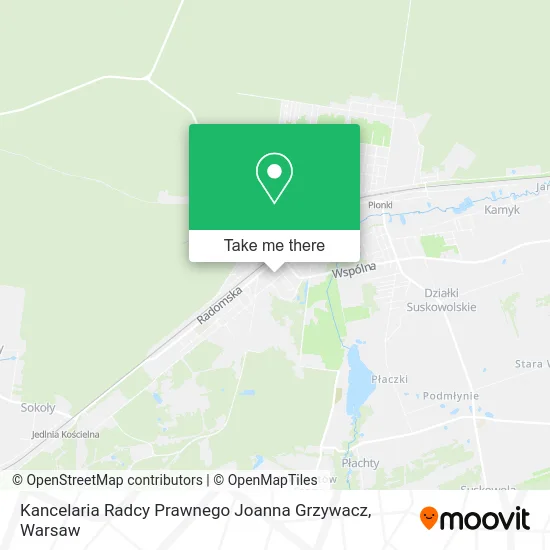 Kancelaria Radcy Prawnego Joanna Grzywacz map