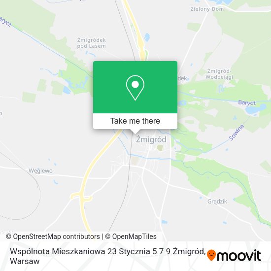 Wspólnota Mieszkaniowa 23 Stycznia 5 7 9 Żmigród map