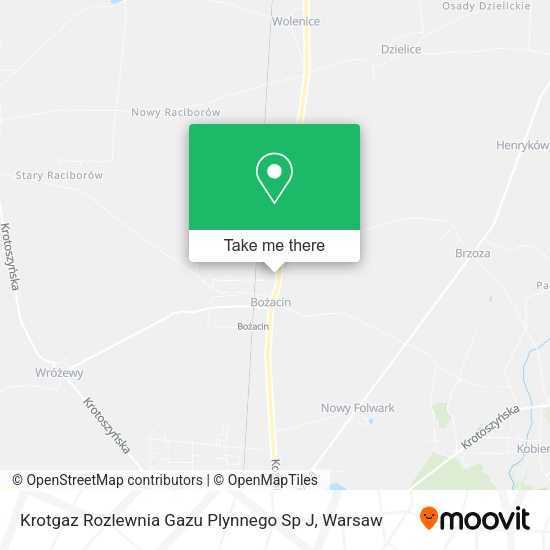 Krotgaz Rozlewnia Gazu Plynnego Sp J map