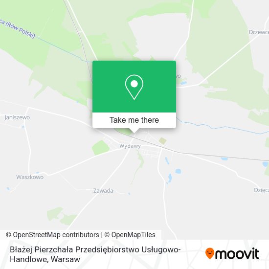 Błażej Pierzchała Przedsiębiorstwo Usługowo-Handlowe map