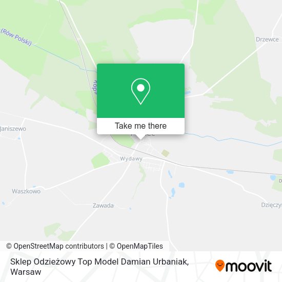 Sklep Odzieżowy Top Model Damian Urbaniak map