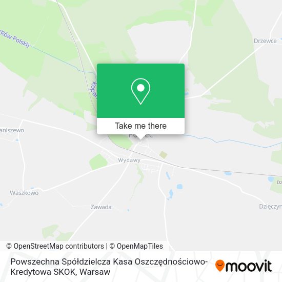 Powszechna Spółdzielcza Kasa Oszczędnościowo-Kredytowa SKOK map