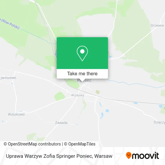 Карта Uprawa Warzyw Zofia Springer Poniec
