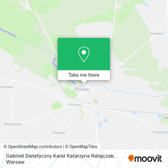 Gabinet Dietetyczny Karat Katarzyna Ratajczak map