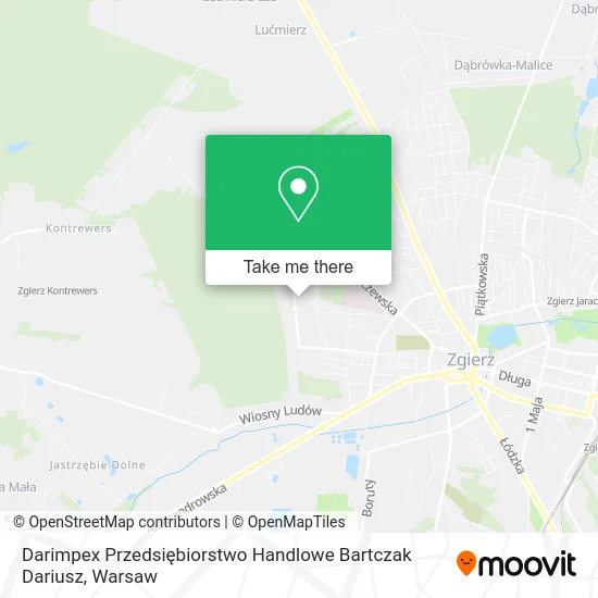 Darimpex Przedsiębiorstwo Handlowe Bartczak Dariusz map