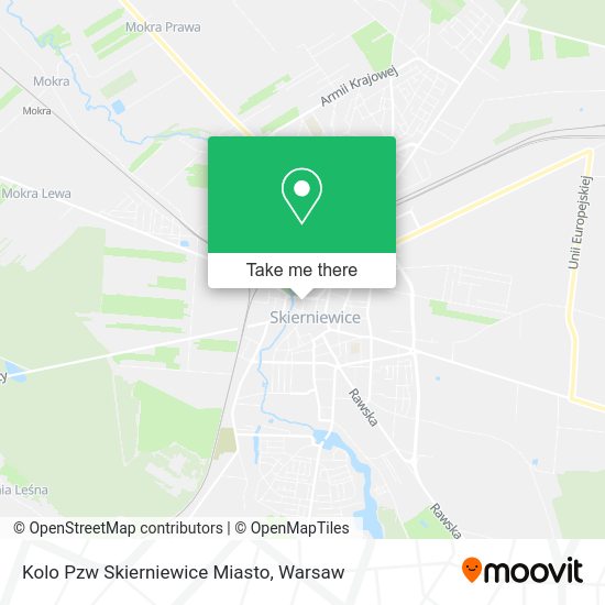 Kolo Pzw Skierniewice Miasto map