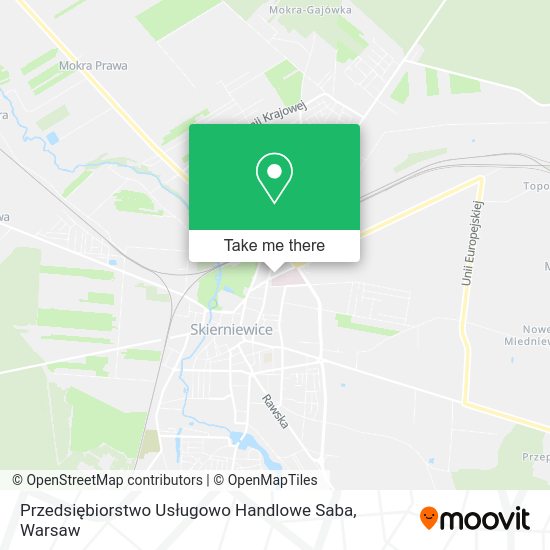 Przedsiębiorstwo Usługowo Handlowe Saba map