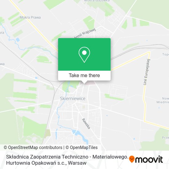 Składnica Zaopatrzenia Techniczno - Materiałowego. Hurtownia Opakowań s.c. map