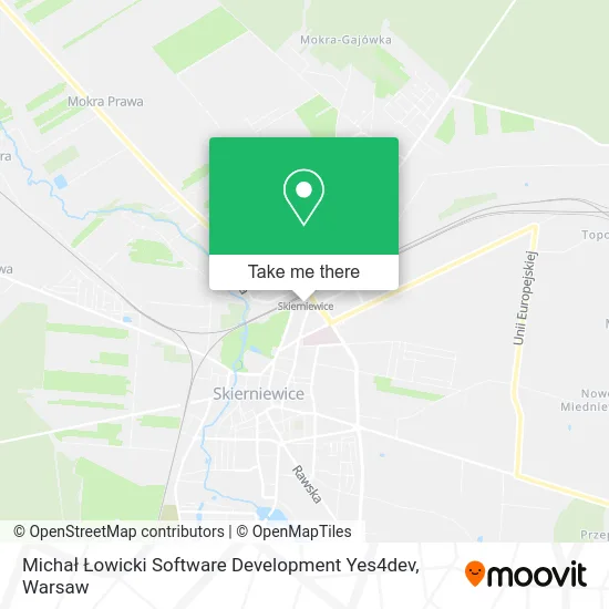 Карта Michał Łowicki Software Development Yes4dev