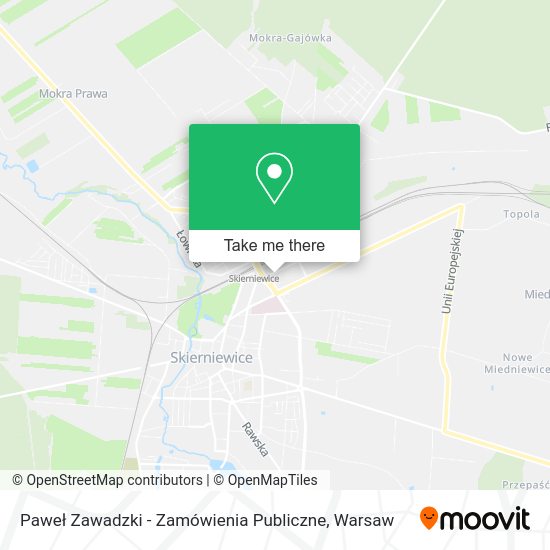 Paweł Zawadzki - Zamówienia Publiczne map