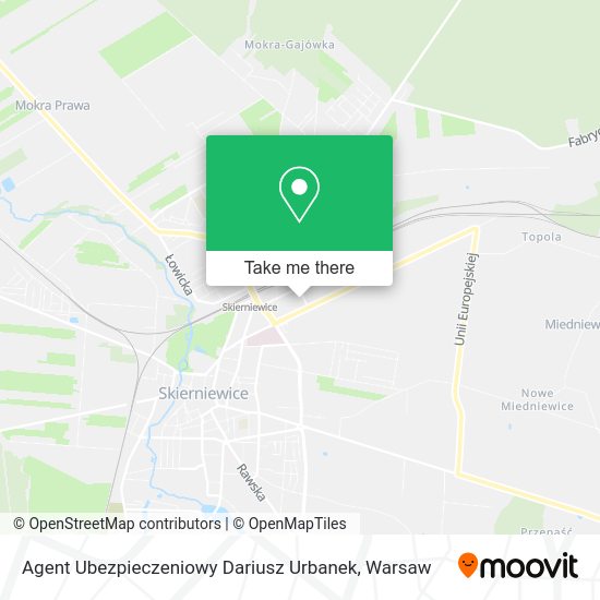 Agent Ubezpieczeniowy Dariusz Urbanek map