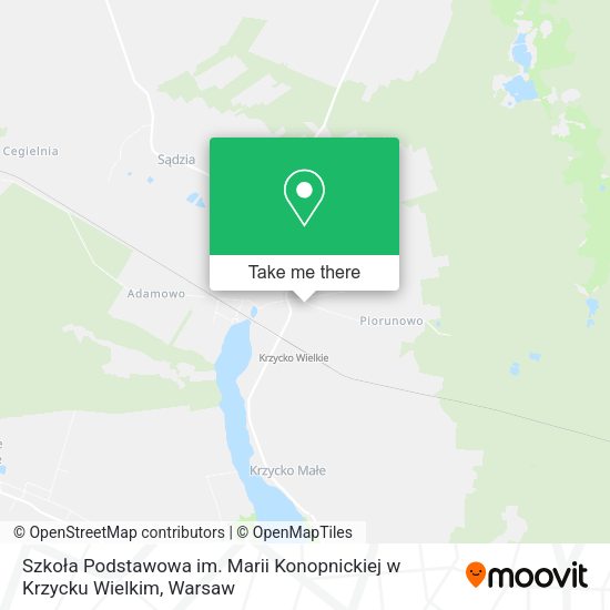 Szkoła Podstawowa im. Marii Konopnickiej w Krzycku Wielkim map