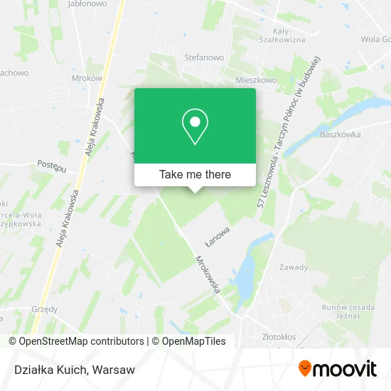 Działka Kuich map