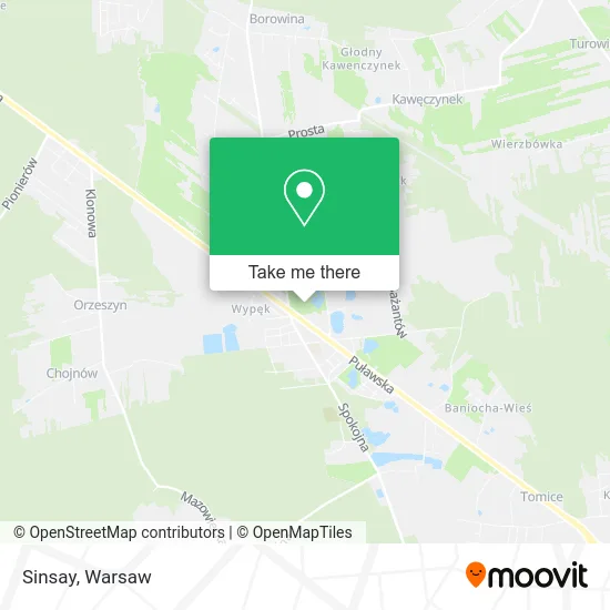 Sinsay map