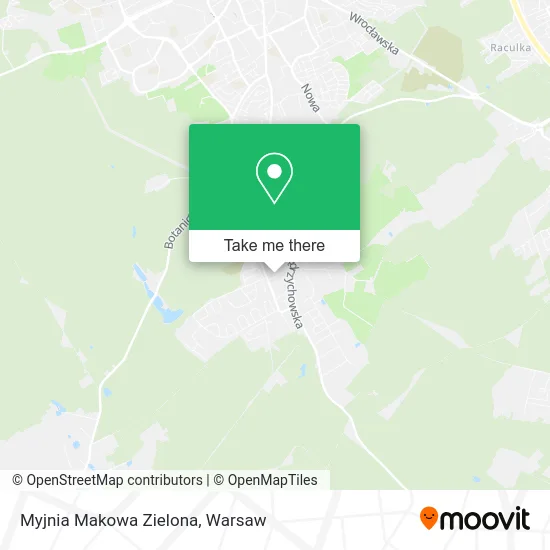 Myjnia Makowa Zielona map
