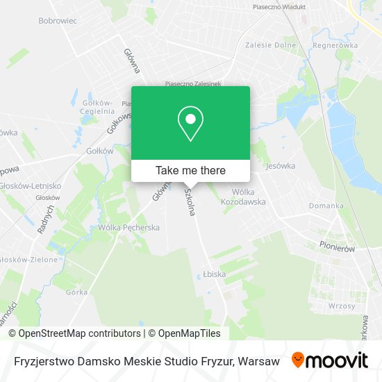 Fryzjerstwo Damsko Meskie Studio Fryzur map