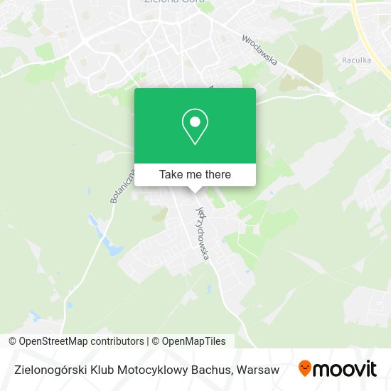 Zielonogórski Klub Motocyklowy Bachus map